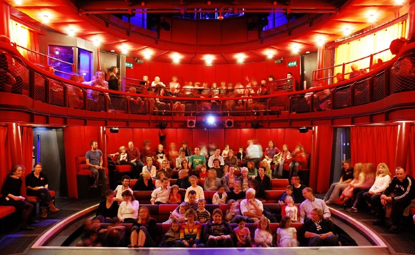 People in the audience at The Egg theatre in Bath